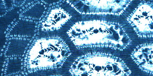 shibori, sea turtle, kame, umigame, turtle, indigo shibori, japanese shibori, indigo dyeing, shiborizome, indigo, aizome, textile, cotton, resist shibori, traditional shibori, award shibori, cotton shibori, shibori design